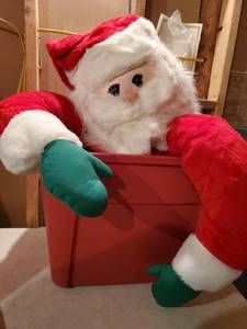 lot 8931 image: Huge Santa - Use Pillows to Stuff is Stuffing