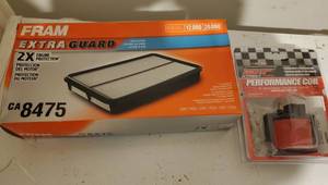 lot 8958 image: Car Accessories. Air Filter and Performance Coil