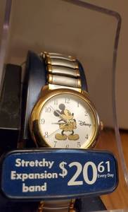 lot 5982 image: NIB Disney Mickey Mouse Watch 2 Toned.
