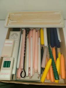 lot 1206 image: Tapered Candles