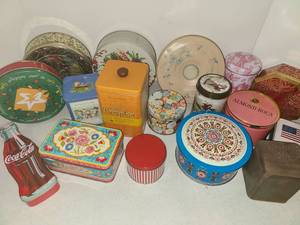 lot 1212 image: Vintage Tins and Various Tins