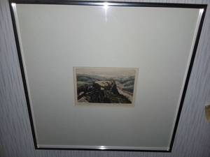 lot 1223 image: Castle Framed Art 16 x 16 in