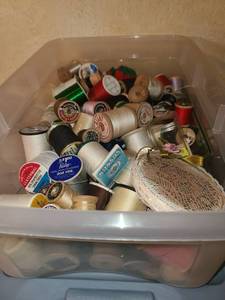 lot 2026 image: Various Spools of Thread