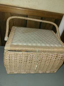 lot 2053 image: Sewing Basket and Contents