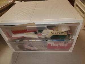lot 2085 image: Staxx Storage Bin 2 Drawers with Contents