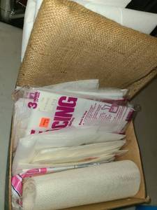 lot 2090 image: Assorted Fusible Interfacing and Various Material Scraps