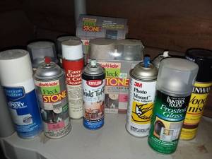 lot 3002 image: Assorted Spray Paints Faux Finishes