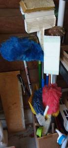 lot 3010 image: Assorted Cleaning Brushes and Mops