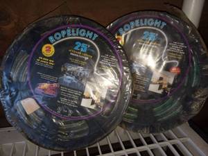 lot 3016 image: Pair of 25 FT Ropelight New In Package