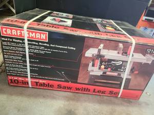 lot 3107 image: CRAFTSMAN 10 Inch Table Saw with Leg Set