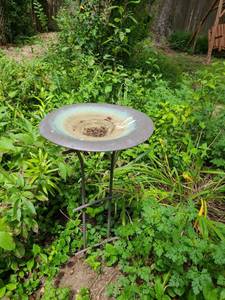 lot 4023 image: Bird Bath 30 inches tall x 16 in diameter