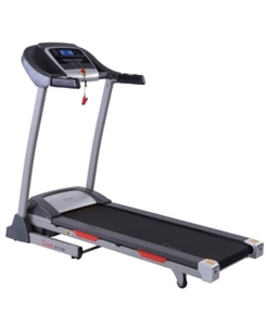 lot 2484 image: Sunny Health & Fitness Portable Treadmill with Auto Incline, LCD and Shock Absorber �� SF-T7705