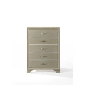 lot 2485 image: ACME Furniture 26246 Carine Chest, Champagne