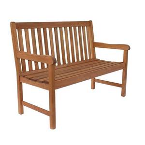 lot 2500 image: Amazonia Milano 4-Feet Patio Bench  Eucalyptus Wood  Ideal for Outdoors and Indoors, Light Brown