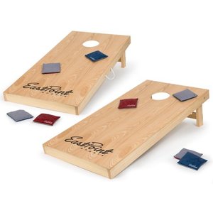 lot 2503 image: EastPoint Sports Legacy Cornhole Outdoor Game - 4 x 2 Solid Wood Bean Bag Toss
