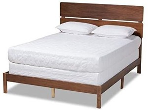 lot 2505 image: Baxton Studio 167-10723-AMZ Beds (Box Spring Required), Full, Walnut