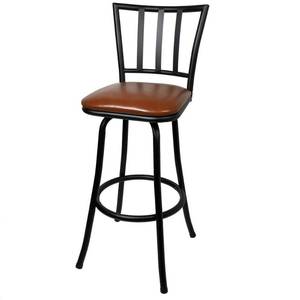 lot 2507 image: Robinson Adjustable Height Barstool Black - Cheyenne