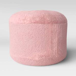 lot 2538 image: Character Pouf Faux Fur Pink - Pillowfort