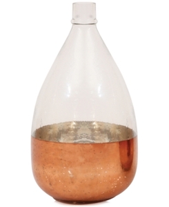 lot 2547 image: Round Glass Balloon Vase - Antique Copper (7)
