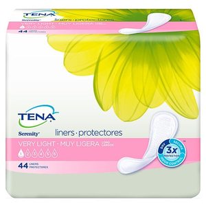 lot 2553 image: Tena Serenity Incontinence Liners, Very Light Absorbency, Liners, Long, 44 count