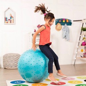 lot 2565 image: B. toys Inflatable Pouncy Bouncy Ball & Air Pump