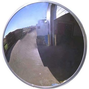 lot 2570 image: Acrylic Convex Safety Mirrors are used for outdoor safety providing a 160 degree wide viewing angle.