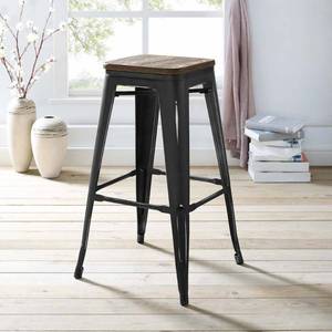 lot 2588 image: Promenade Bar Stool Black - Modway