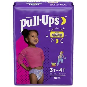 lot 2605 image: Huggies Pull-Ups Boys NightTime Training Pants Jumbo Pack - Size 3T-4T (20ct), Boys, Size 3T-4T (20 Count)