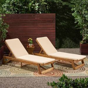lot 11517 image: (1) Cushion only Nadine Outdoor Fabric Chaise Lounge Cushion by Christopher Knight Home Retail $84.99