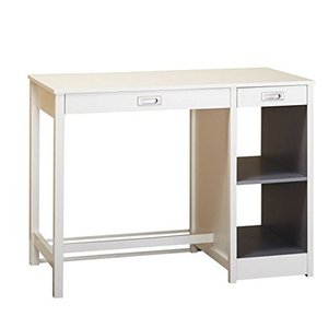 lot 11533 image: Simple Living Terri Counter Height DeskDining Table - White Retail $249.99