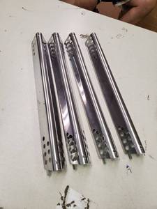 lot 11555 image: Repair Kit, Stainless Heat Plate Tent Shield, Grill Pipe Burners, Adjust Carryover Tube Replacement for Weber Char-Broil Performance 475 4 Burner 463673517, 463673017, 463376018P2, 463376117 Gas Grill