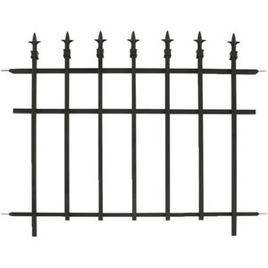 lot 11537 image: Panacea Products 87103 30X37 Metal Fence, Black