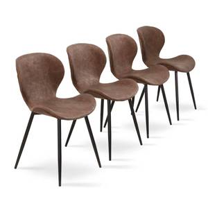lot 11568 image: MCombo set of 4 Mid-Century kitchen dining chairs