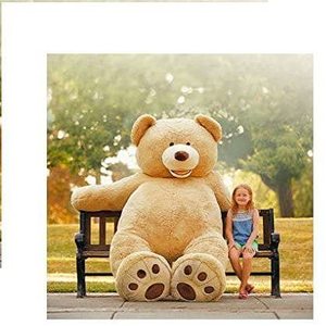 lot 11528 image: New Hugfun 93 Huge Large Jumbo 8 Foot Teddy Bear Stuffed Plush Animal bean bag sac  Retails for $400