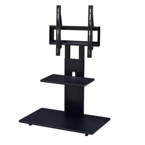 lot 11619 image: TV Stand with Mount in Black Retail $165.49 Retail $165.49