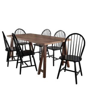 lot 11640 image: TABLE ONLY Ansley Farmhouse Cottage Wood Dining Table Christopher Knight Home