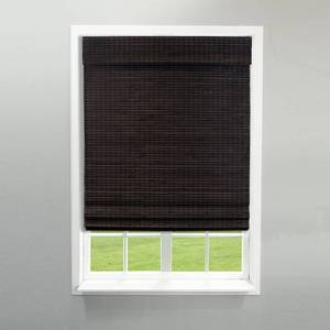 lot 11614 image: 6 pack cordless privacy weave roman Espresso window shades