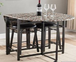 lot 11621 image: Copper Grove Balve 3-piece Pub Dining Set Retail $169.99