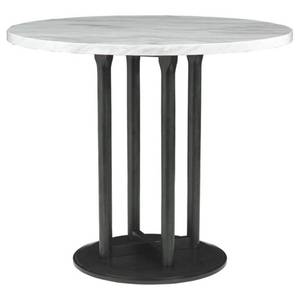 lot 11687 image: Signature Design by Ashley Centiar Counter Height Dining Room Table Two-Tone