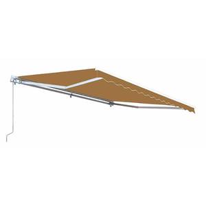 lot 11703 image: FRAME ONLY ALEKO Motorized 16x10 Feet Retractable Outdoor Patio Awning Sunshade Sand Retail $651.49