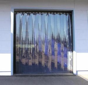 lot 11704 image: Walk in Freezer cooler door flaps plastic curtains