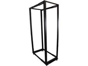 lot 7 image: Startech 42U Adjustable 4 Post Open Frame Server Rack