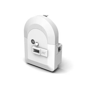 lot 1025 image: Phone Jack Powered Emergency Night Light & USB Charger by VR3