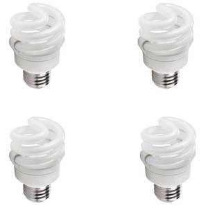 lot 1104 image: Philips 4pk 9w T2 Swmed Cfl Bulb 417063