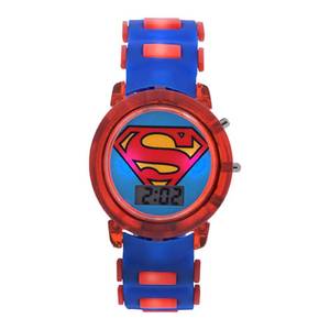 lot 1117 image: DC Comics Superman Bullet Band Light Up Strap Watch