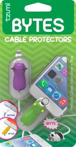 lot 1216 image: Tzumi - Bytes Connector Plug Protector (2-Pack) - Multicolor