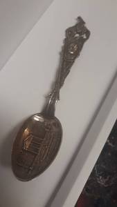 lot 951 image: Teddy RoseveltWhite House Sterling Silver Spoon