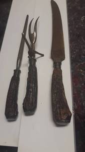 lot 952 image: Sterling Knife Carving Set