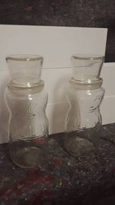 lot 962 image: Pair of 75th Anniversay Mr Peanut Collectors Jars