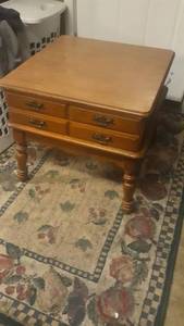 lot 974 image: Square Side Table